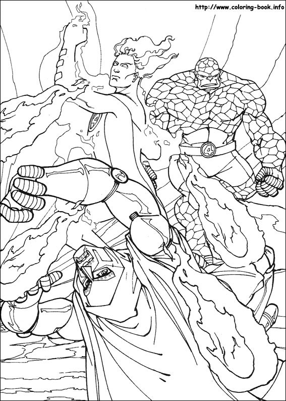 Fantastic Four coloring picture